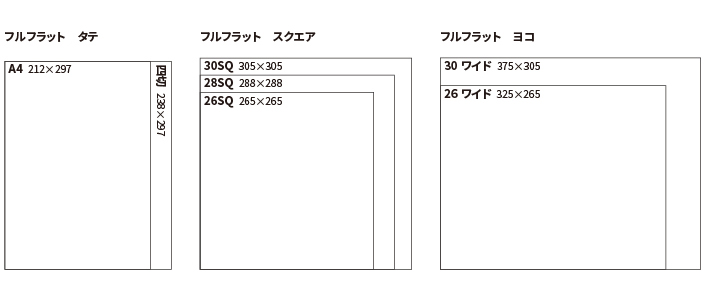 デザインプレート＋レザー表紙_フルフラットサイズ
